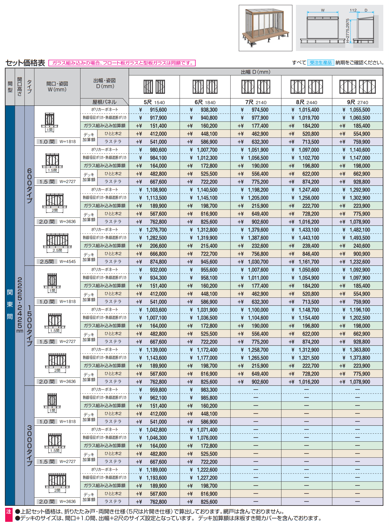 ハピーナリラ (デッキON仕様 H=22・24)【2023年版】_価格_1