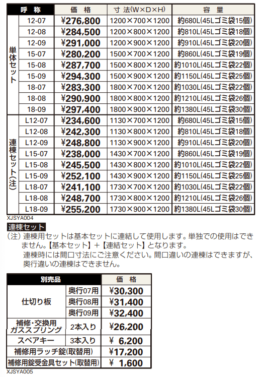 〈ゴミ収納庫〉CRステーションType02 【2022年版】_価格_1