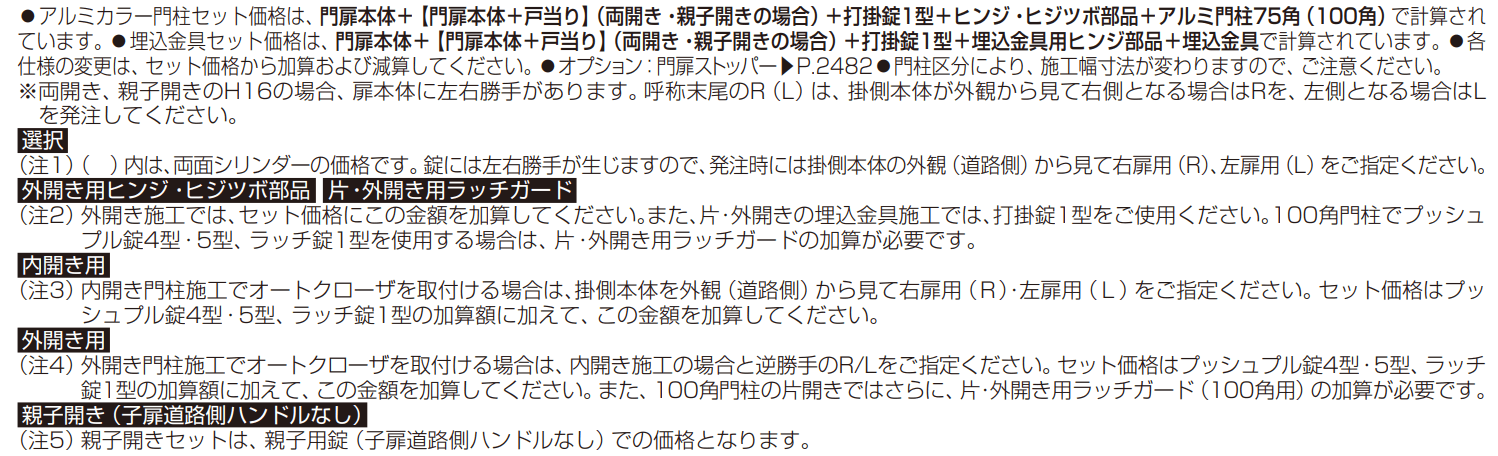 ルシアス 門扉W04型 【2022年版】_価格_2