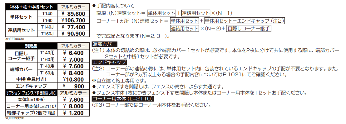 シンプレオ スクリーンフェンスR3型 【2022年版】_価格_1