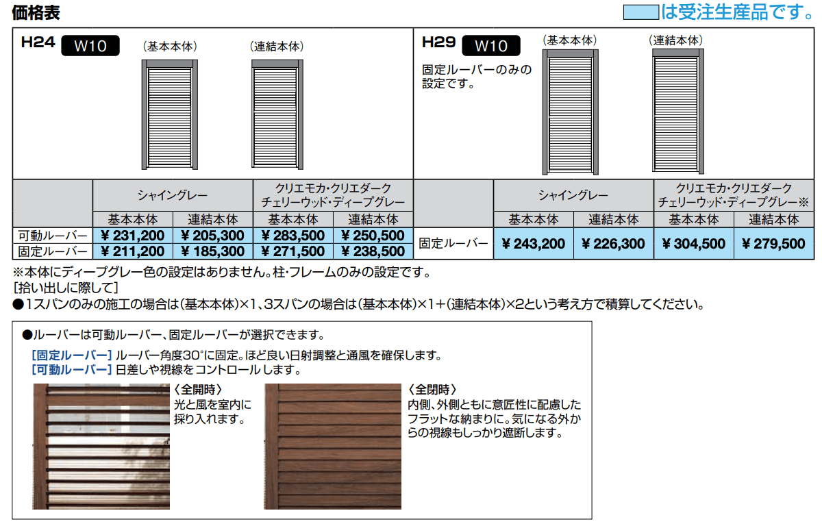 Gスクリーン ルーバータイプ【2022年版】_価格_1