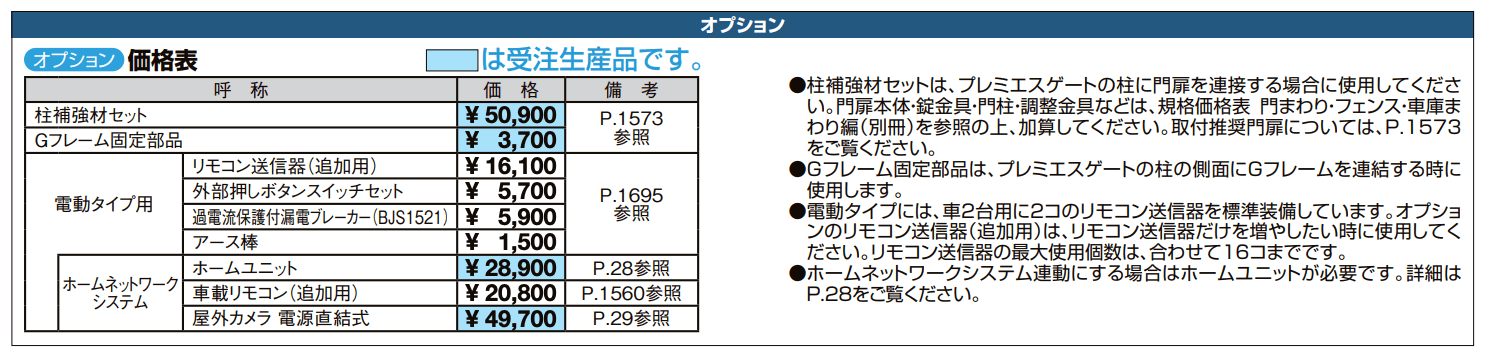 プレミエスゲート ワイド TA型【2022年版】_価格_2