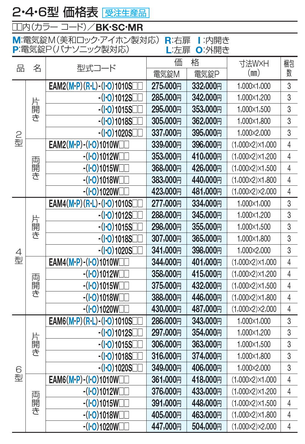 門扉 EAM4型(電気錠仕様)【2023年版】_価格_1