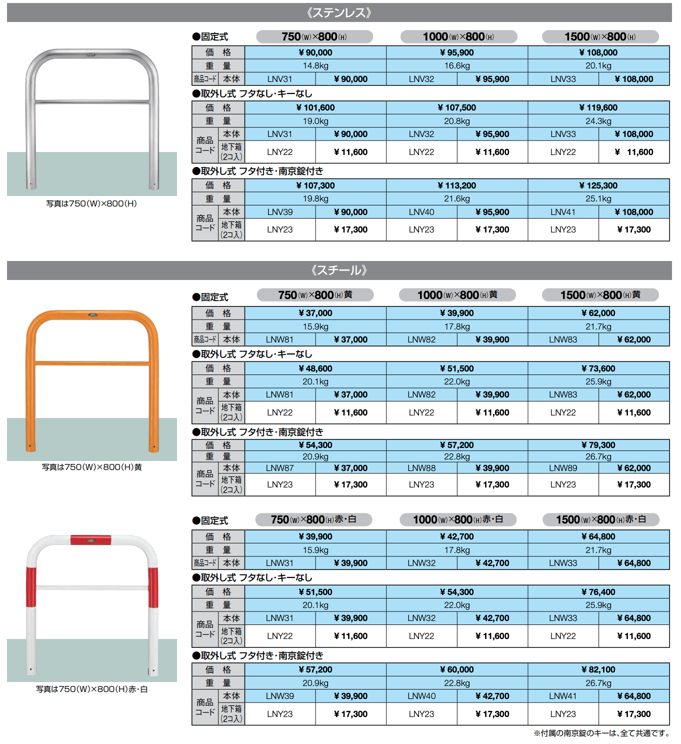 スペースガード(車止め)D76型【2022年版】_価格_1