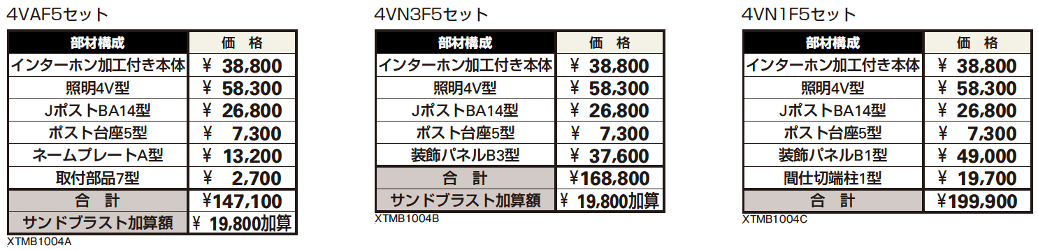 シャローネ 機能門柱1型/ サンドブラスト1型※ 〈独立仕様〉 【2022年版】_価格_3