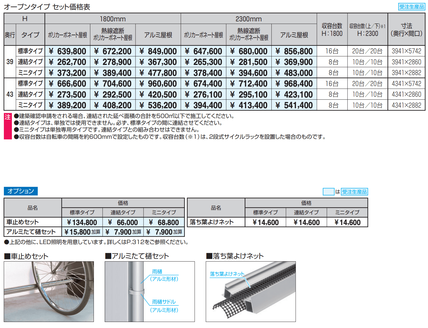 リンリンエース オープンタイプ Y合掌タイプ 600N/㎡ 【2022年版】_価格_1