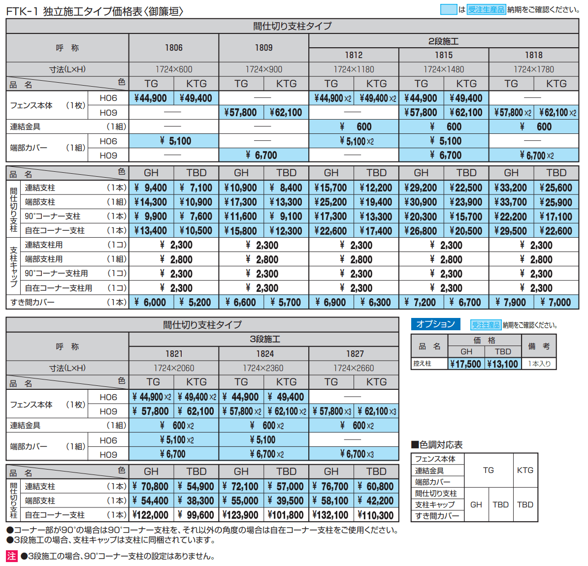 紗更 御簾垣(独立施工タイプ)【2022年版】_価格_1