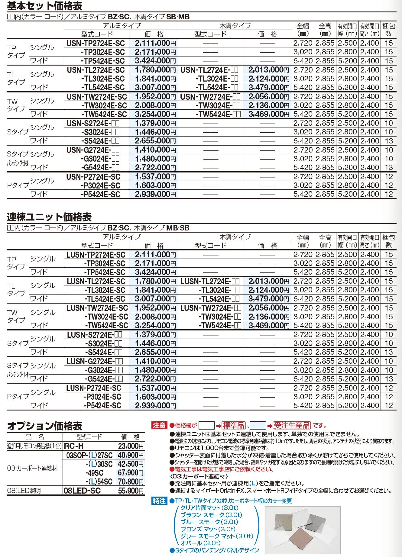 USファサードユニットシャッター(Pタイプ,単独仕様)【2023年版】_価格_1