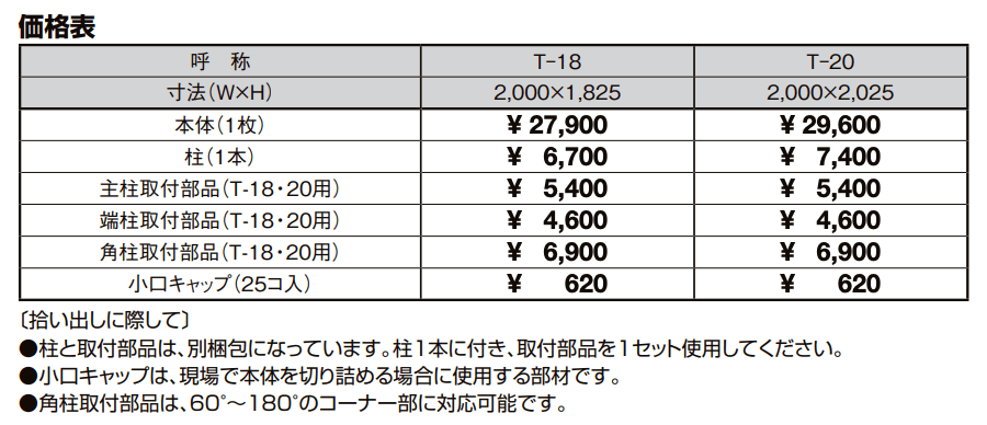 ハイグリッドフェンス 剣先1型間仕切りタイプ【2022年版】_価格_1