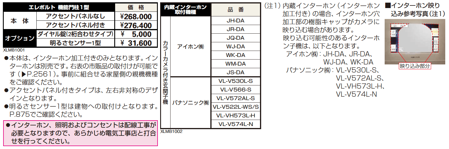 エレポルト 機能門柱1型〈独立仕様〉 【2022年版】_価格_1
