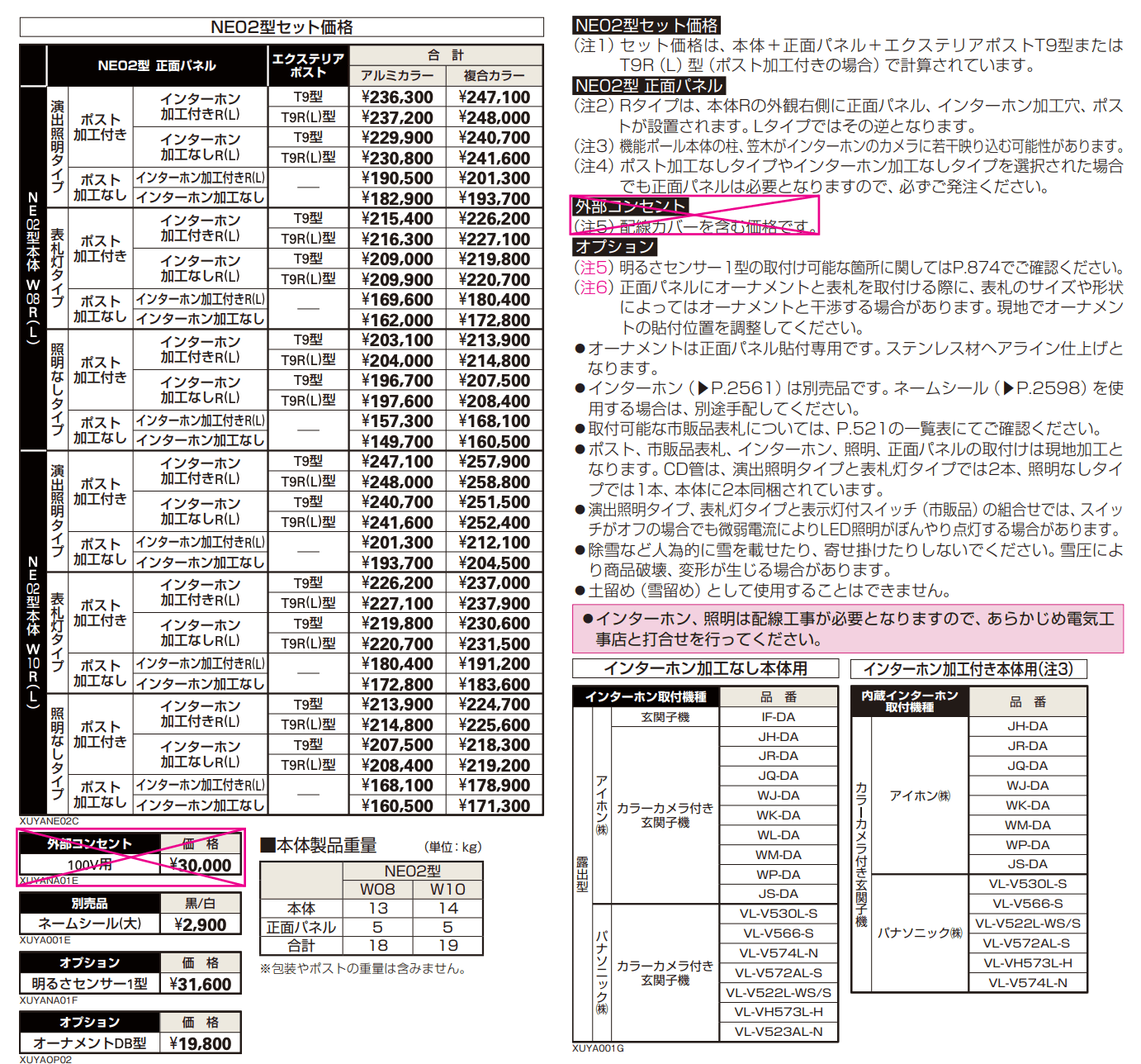 ルシアス ウォールNE02型 【2022年版】_価格_1
