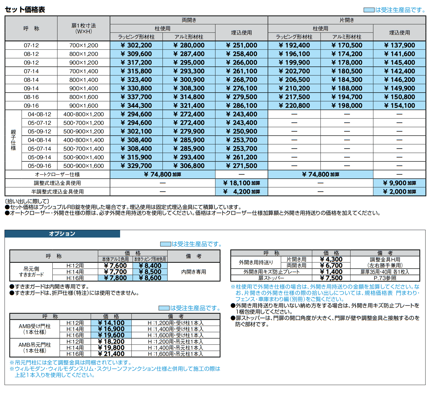 開き門扉AA MM1型(メタル調)【2022年版】_価格_1