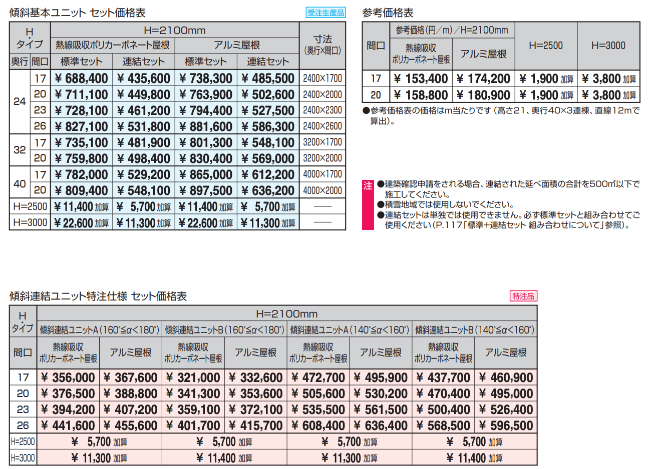 レイロード 一本柱タイプ(偏芯柱) 傾斜基本ユニット 【2022年版】_価格_1