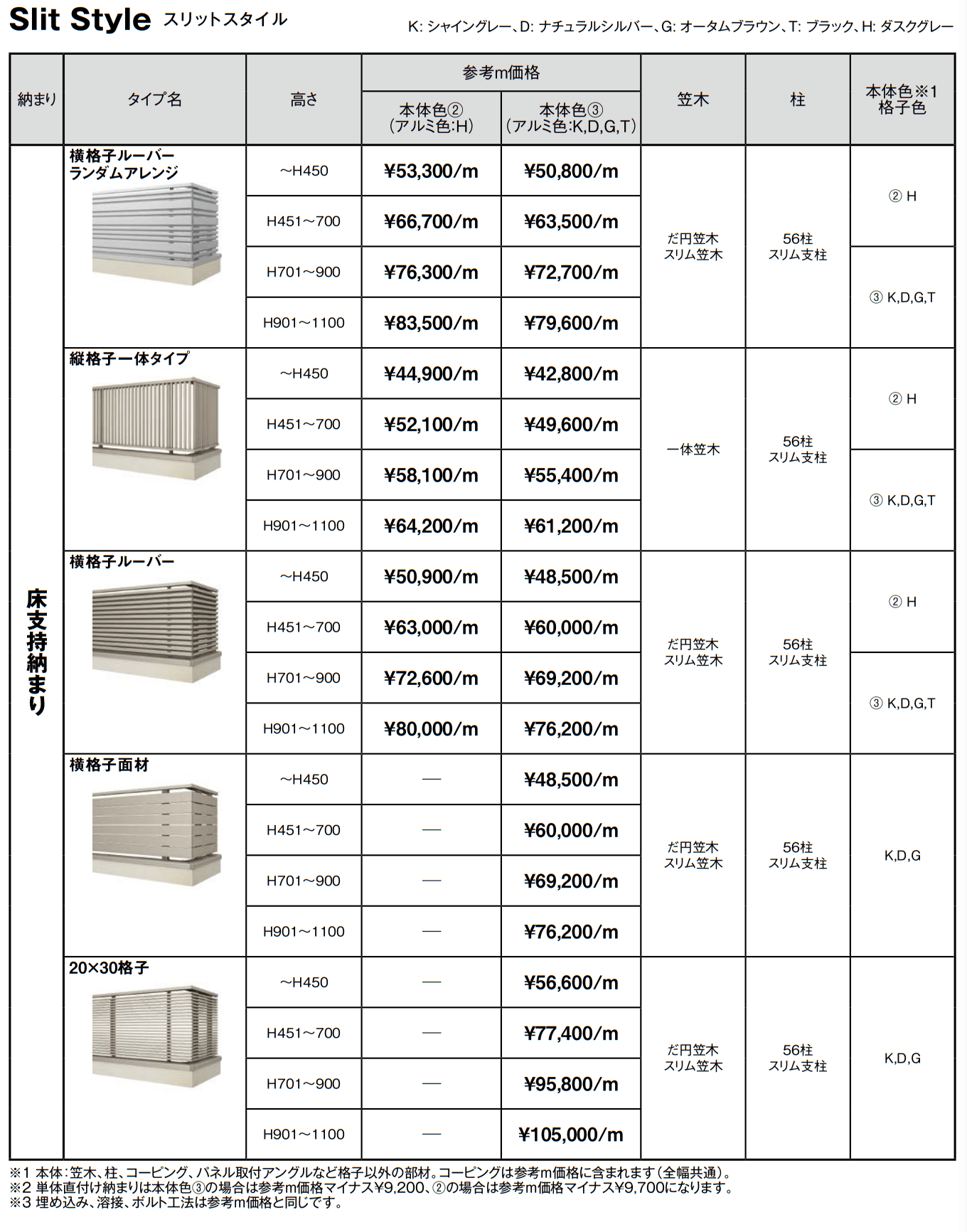 モダンパネル(スリットスタイル)【2022年版】_価格_1
