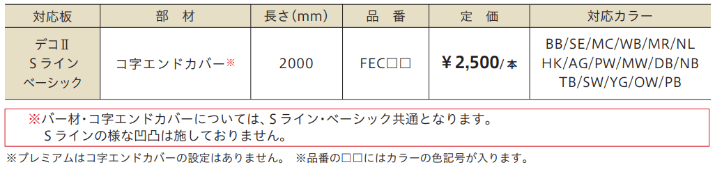 エンドカバー(取付ネジ付) 【2022年版】_価格_1
