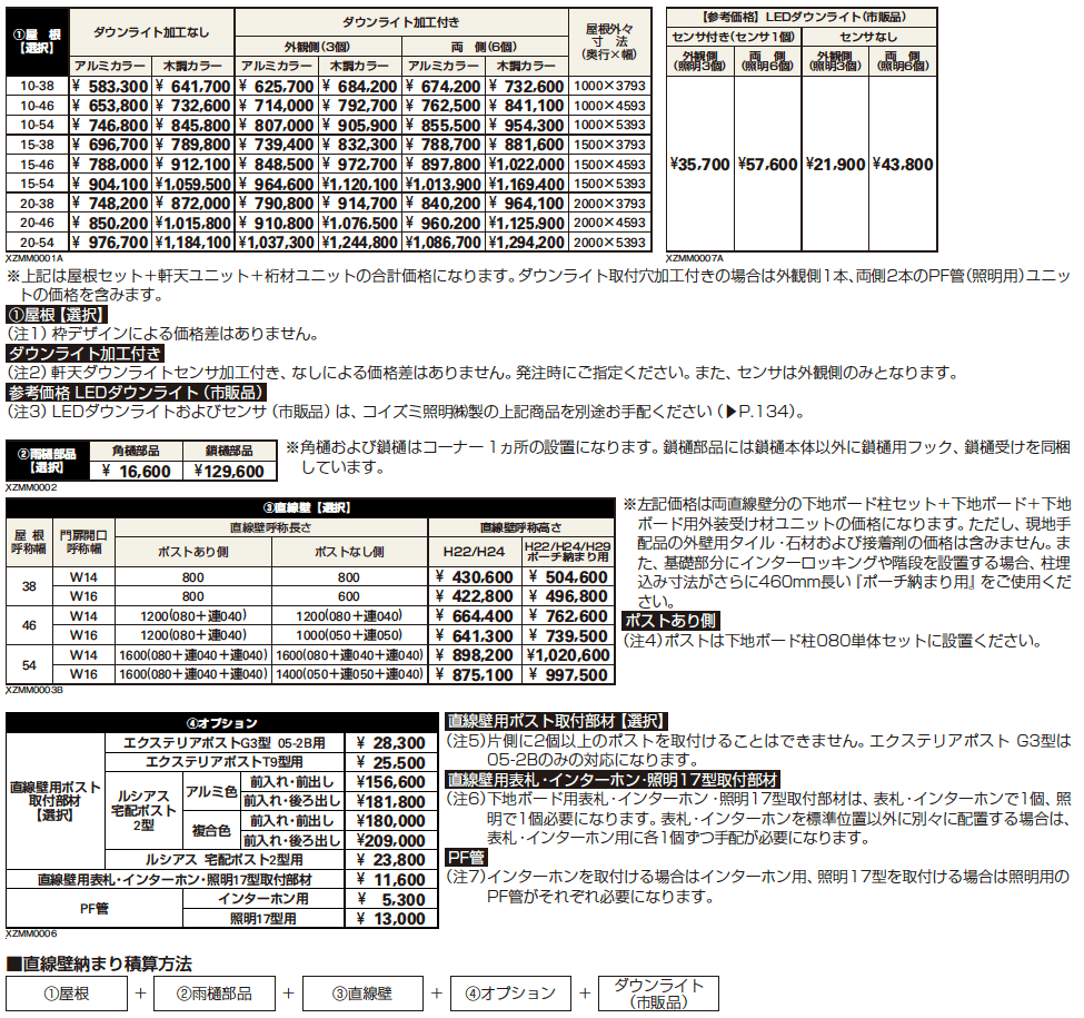 エクスティアラ アーチ 直線壁納まり 【2022年版】_価格_1