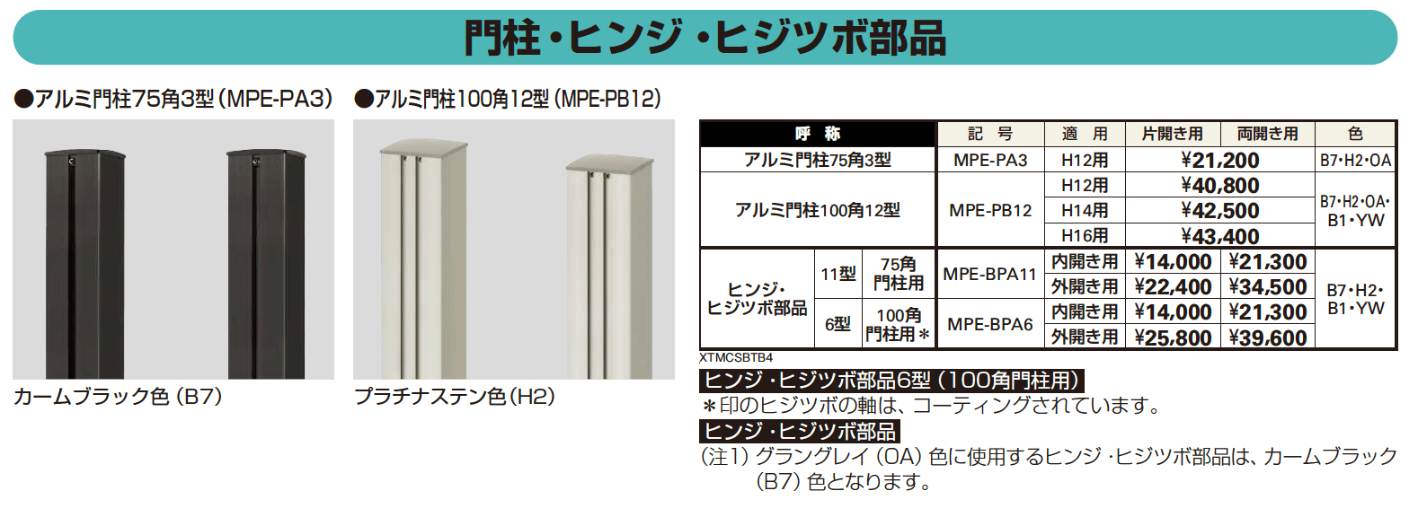 シャローネ 門扉EB01型 【2022年版】_価格_3