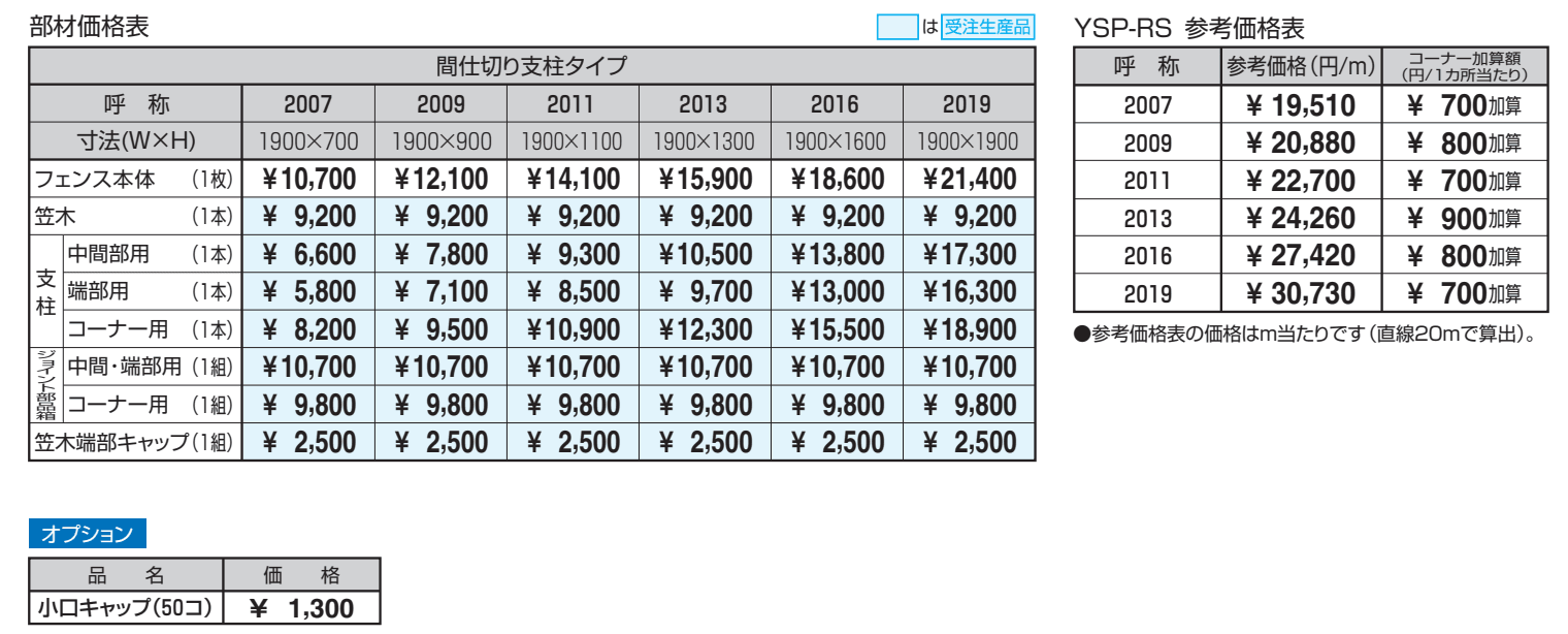 ユメッシュR型フェンス 積雪地域型 【2022年版】_価格_1