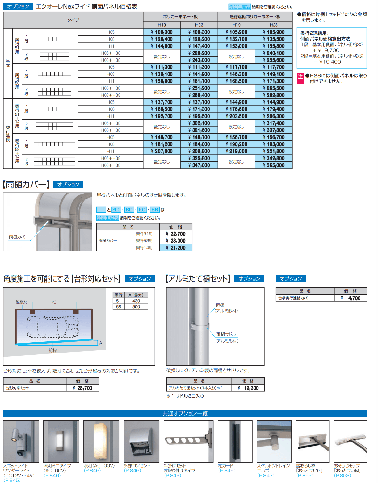 エクオーレNexワイド(側面パネル)【2022年版】_価格_1