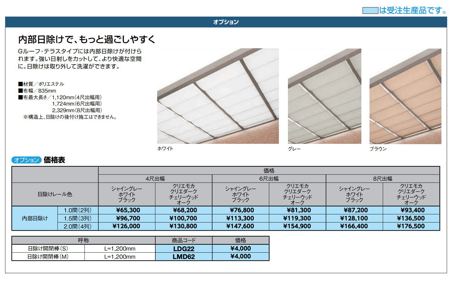 Gルーフ テラスタイプ【2022年版】_価格_2