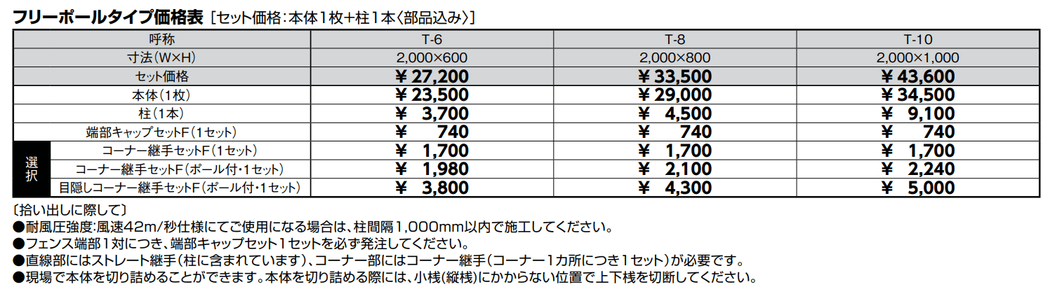 フェンスAB TR3型(縦格子③)【2022年版】_価格_1