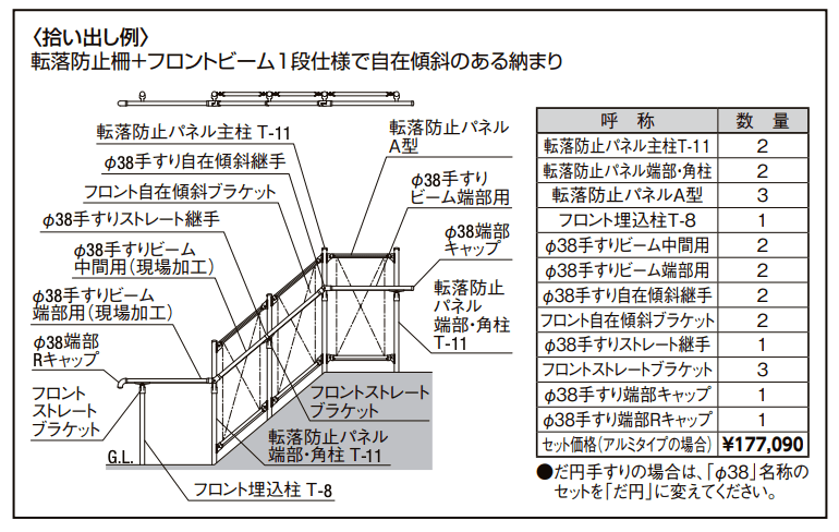 グリップライン転落防止柵【2022年版】_価格_3
