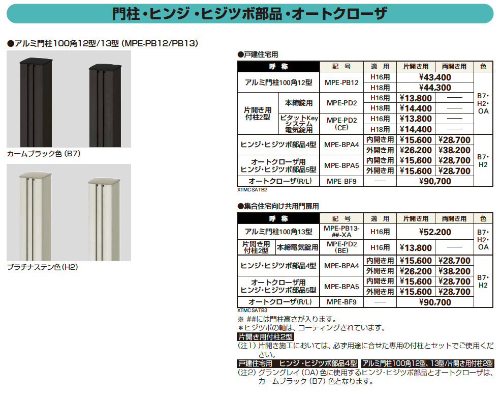 シャローネ 門扉SA03型 【2022年版】_価格_2