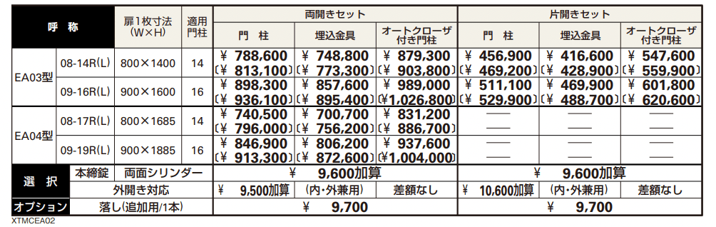 シャローネ 門扉EA03型 【2022年版】_価格_1