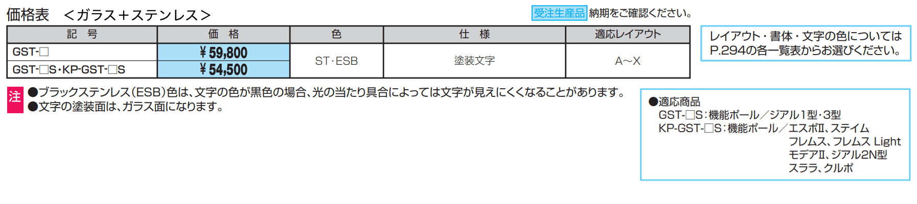 表札(ガラス)  【ガラス】+【カラー、木調、ステンレス】【2022年版】_価格_1