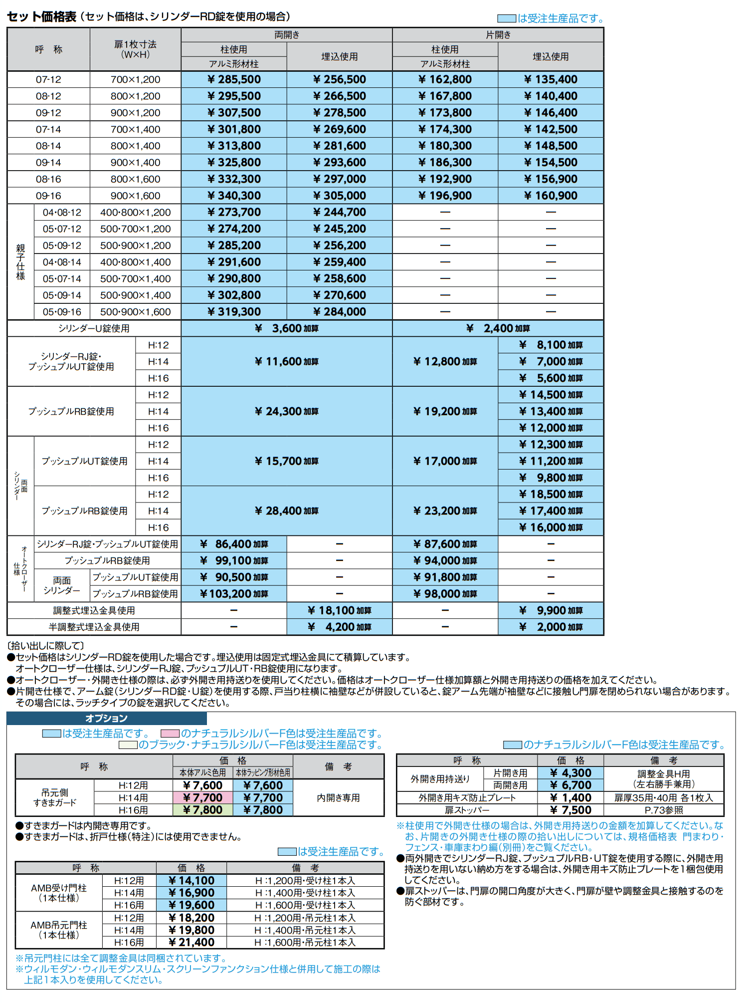 開き門扉AA FM1型(木調)【2022年版】_価格_1