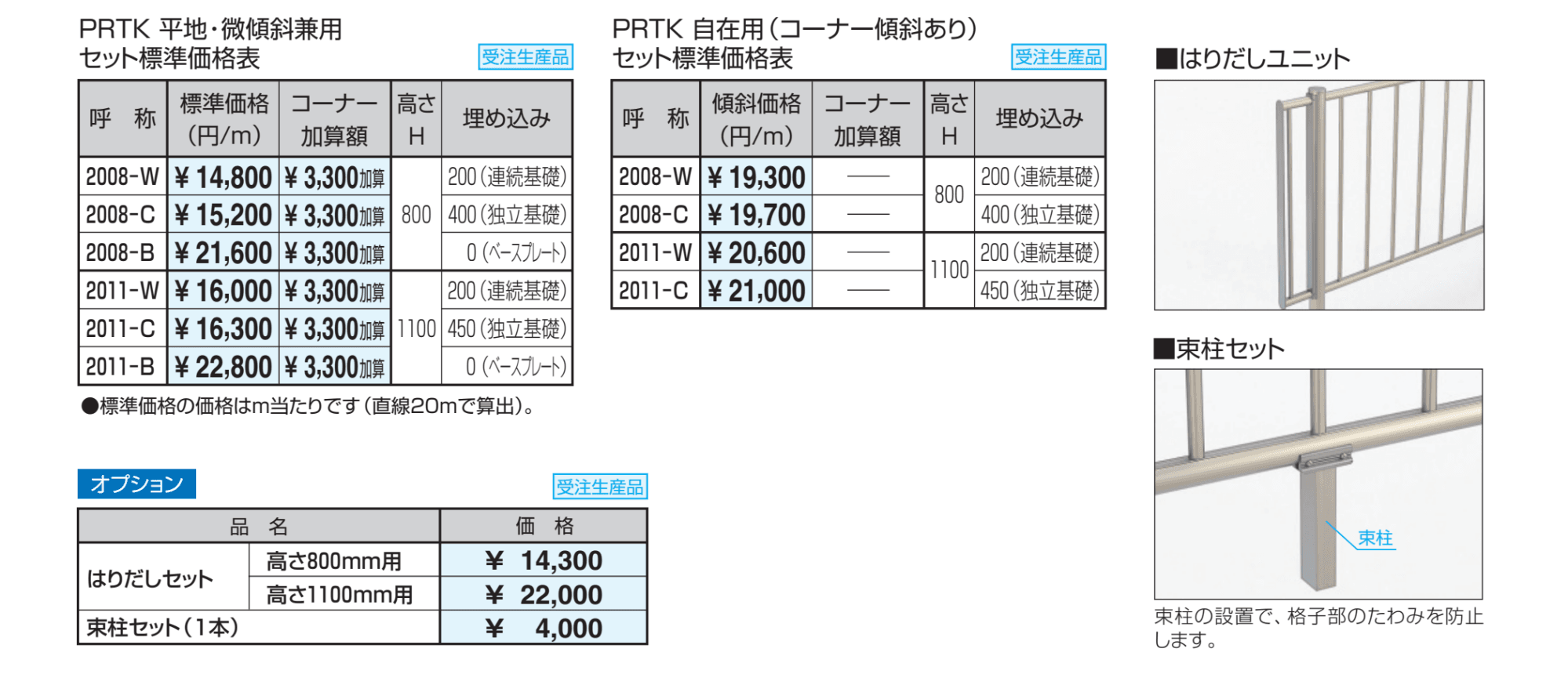 ピュアライン たて格子タイプ(支柱ピッチ2mタイプ )平地・微傾斜タイプ 【2022年版】_価格_1