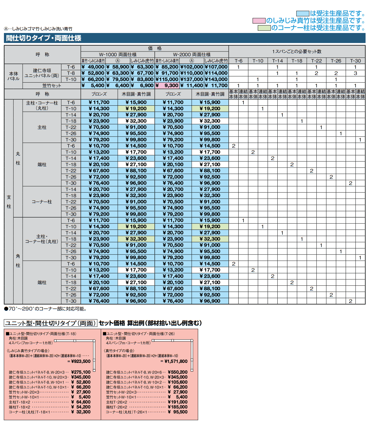京香・建仁寺垣(けんにんじがき)ユニット型【2023年版】_価格_4