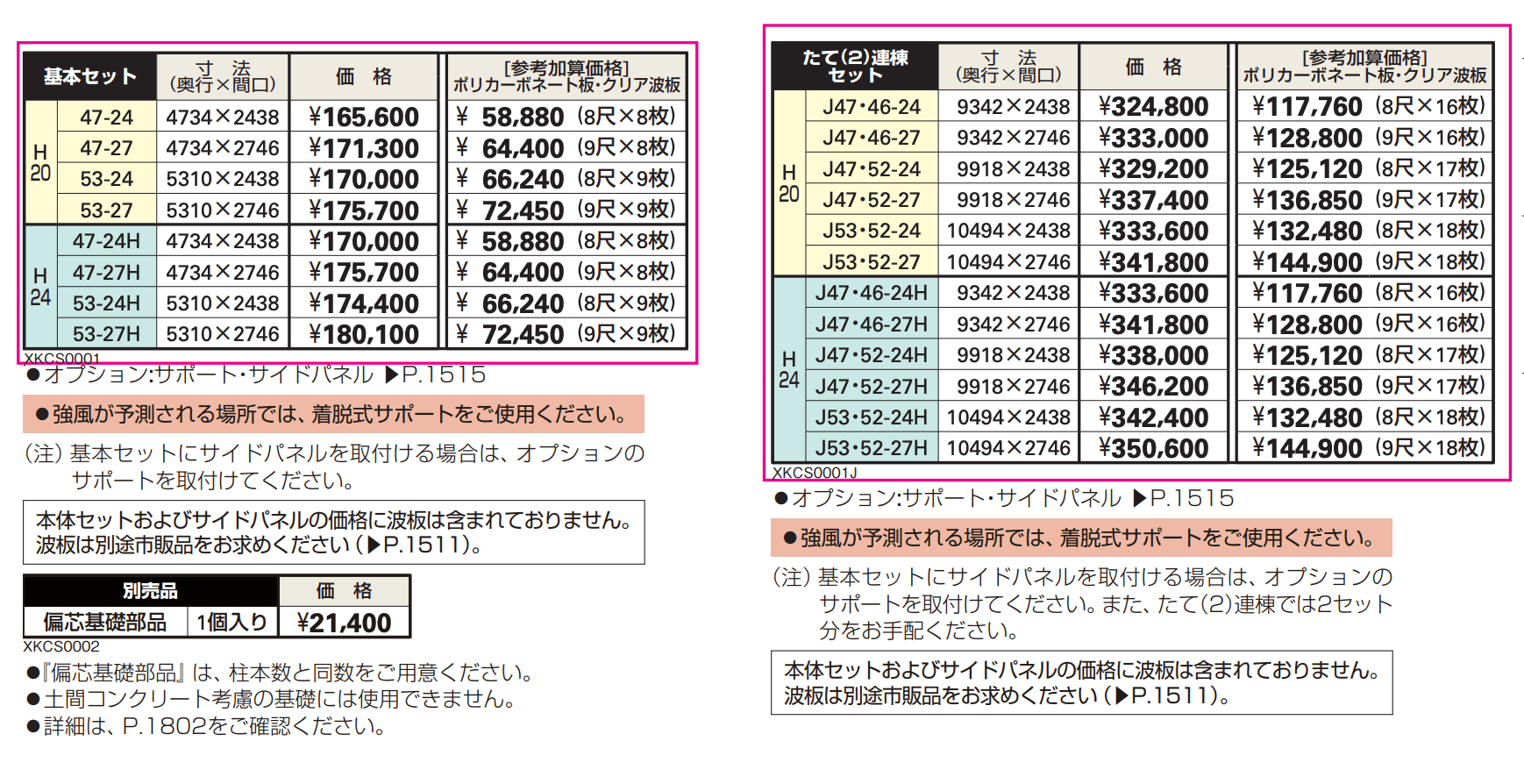 ファクトポート 基本セット/たて(2)連棟セット 【2022年版】_価格_1