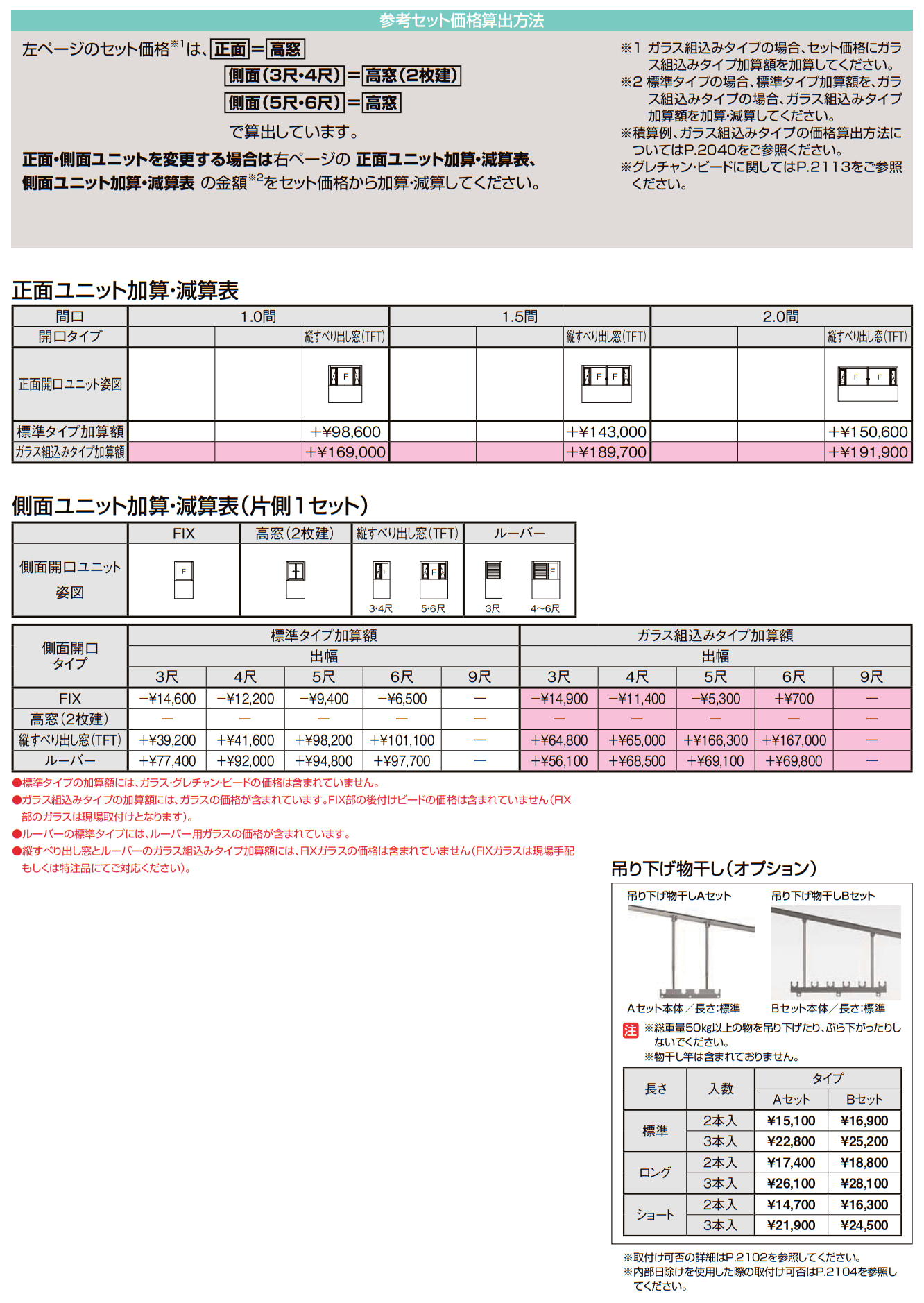 サニージュ R型 造り付け納まり 関東間【2022年版】_価格_4