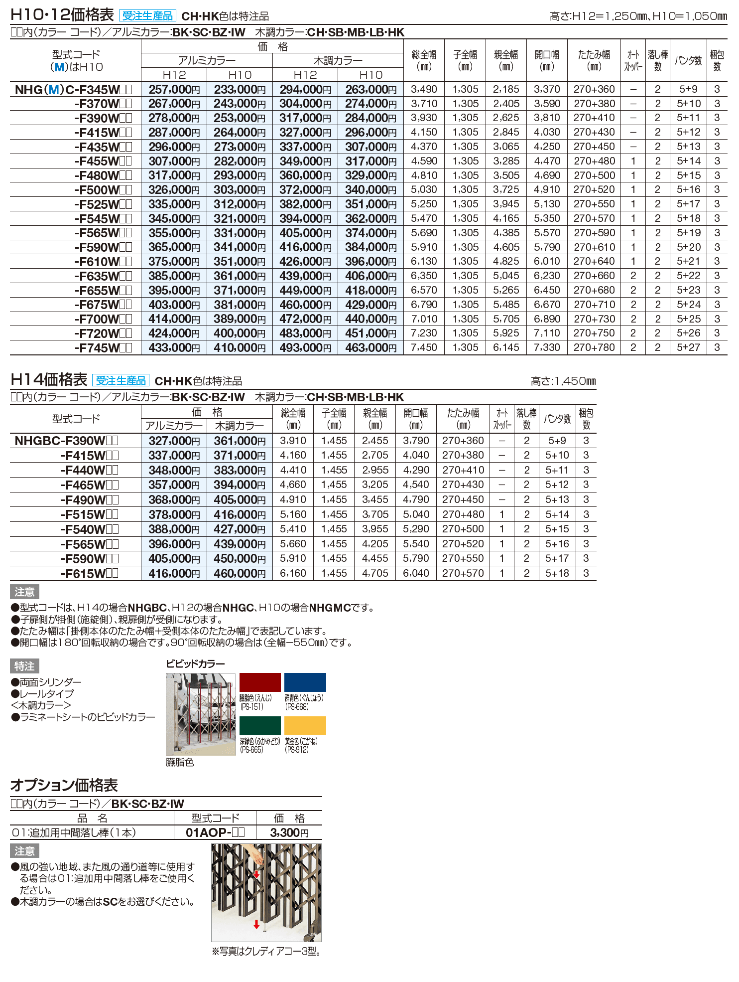ニューハピネスHG 両開き親子(キャスタータイプ)【2023年版】_価格_1