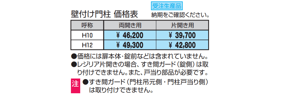 マンション向け 壁付け門柱【2022年版】_価格_1