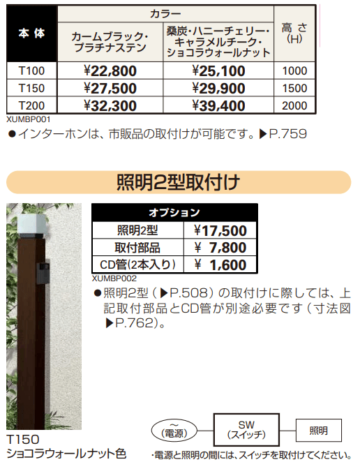 ルシアス アクセントポール 1型 【2022年版】_価格_1