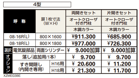 電気錠付共用門扉 エクスティアラ 門扉4型 【2022年版】_価格_1