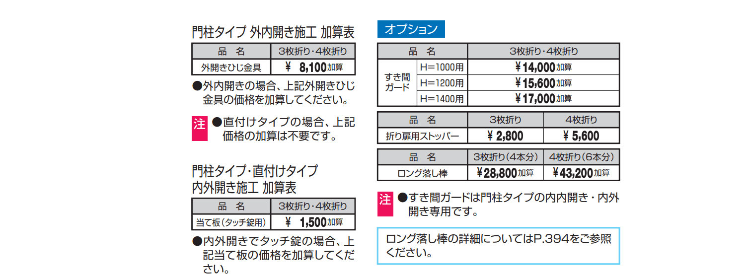 折り扉一覧 レジリアY1型【2022年版】_価格_1