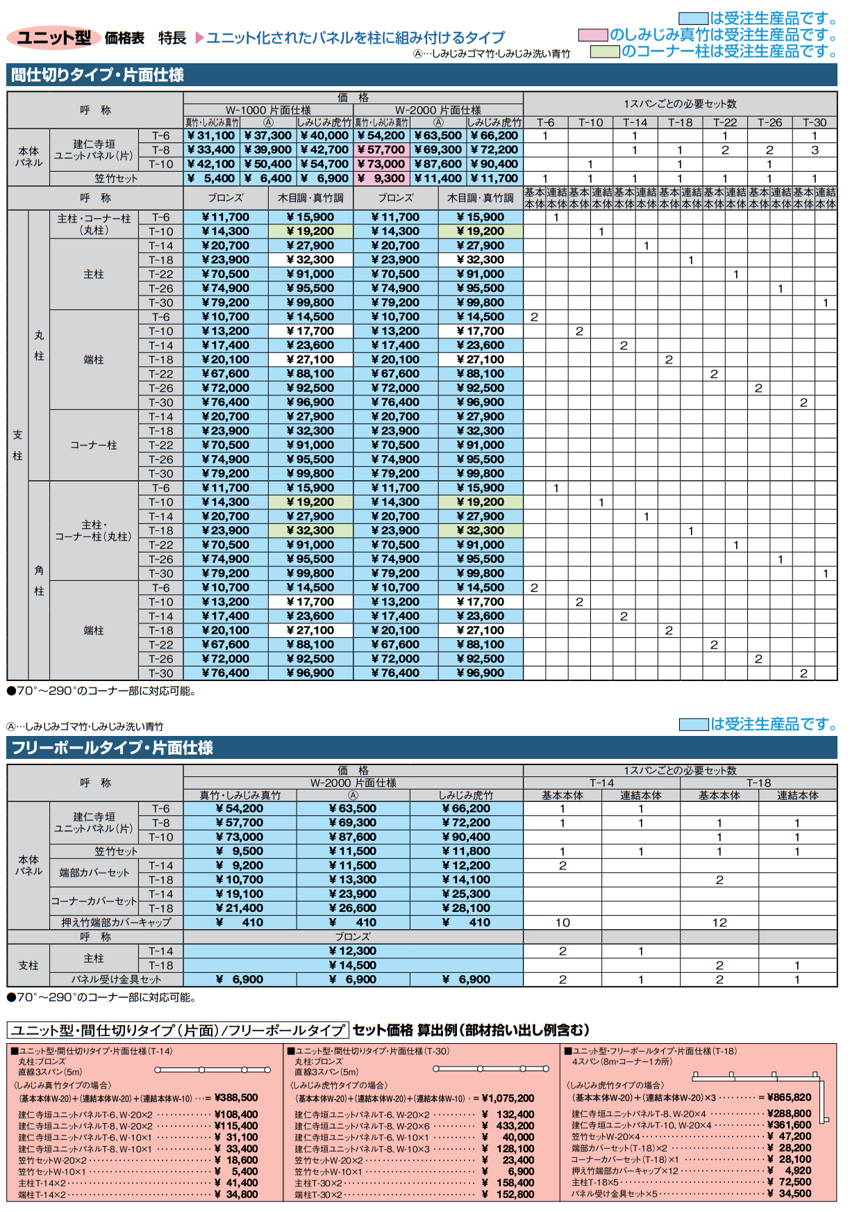 京香・建仁寺垣(けんにんじがき)ユニット型【2023年版】_価格_3