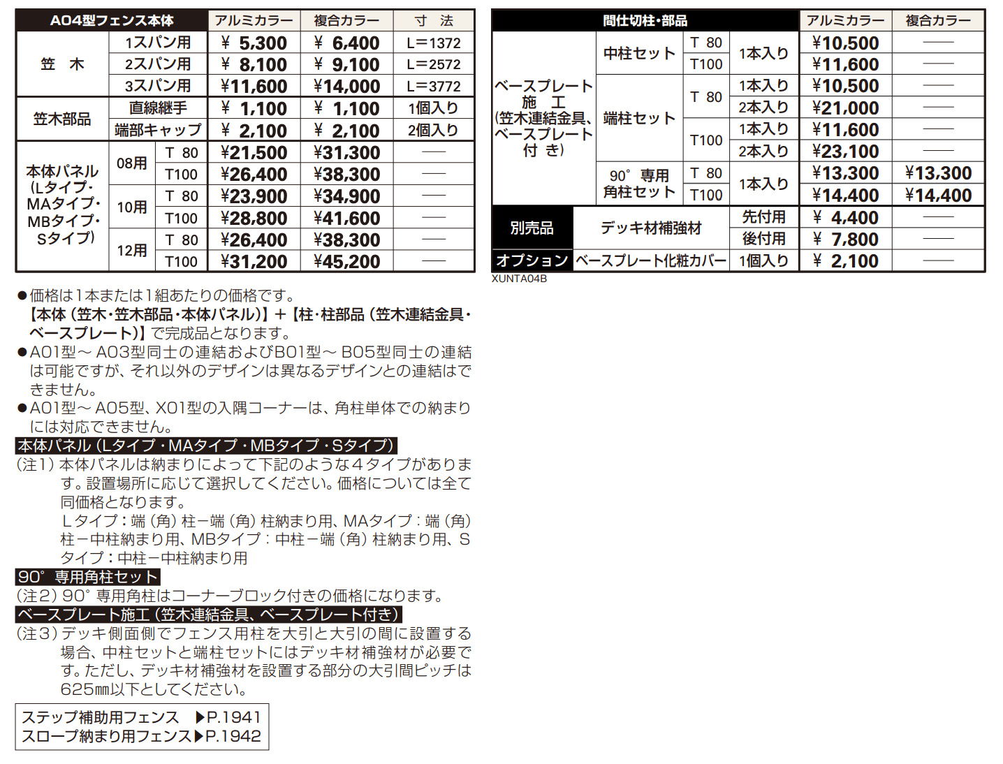 ルシアス デッキフェンスA04型 【2022年版】_価格_1