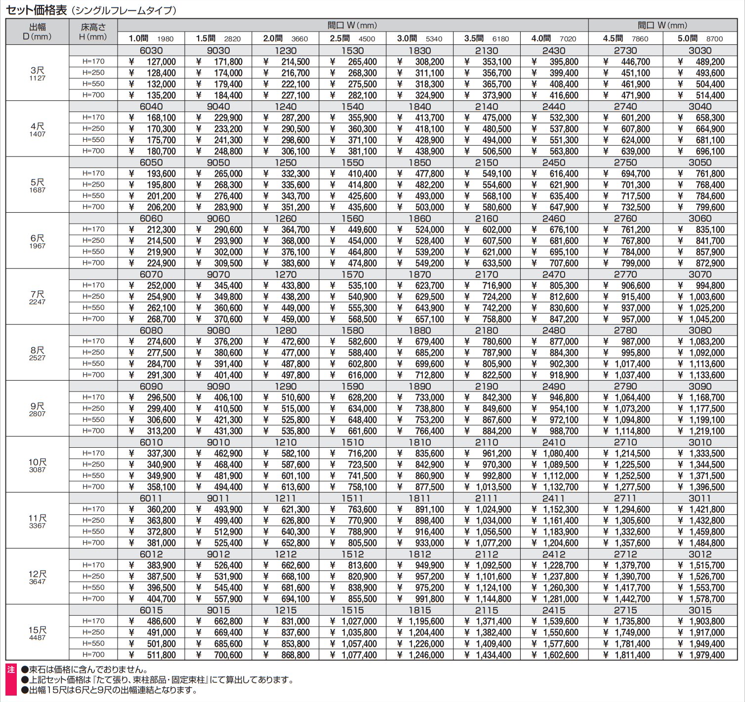 ラステラ (標準納まり/フロア本体 シングルフレームタイプ)【2023年版】_価格_1