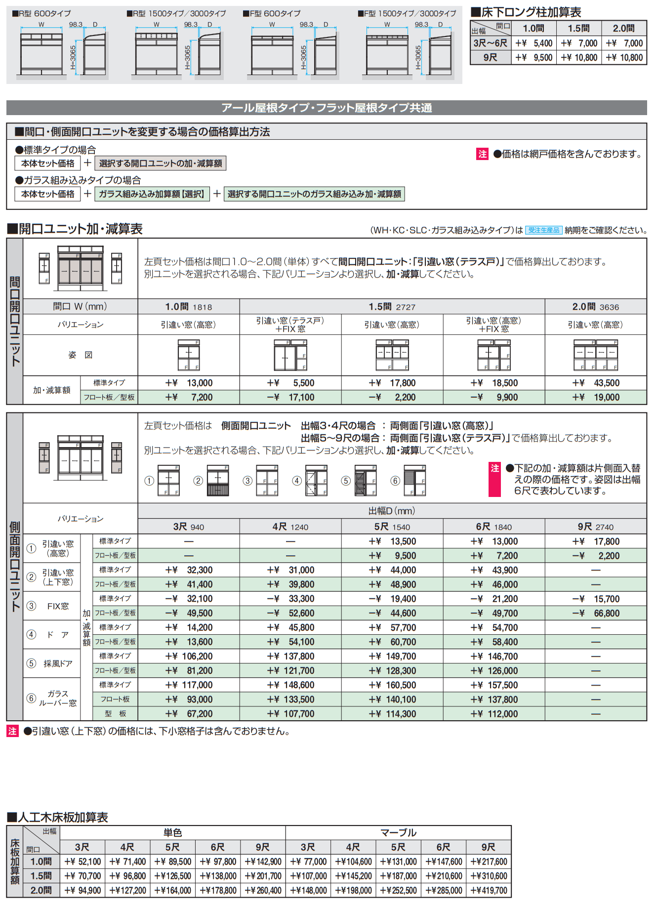 晴れもようwith(床仕様/ランマ付き H20サイズ 関東間) 【2022年版】_価格_2
