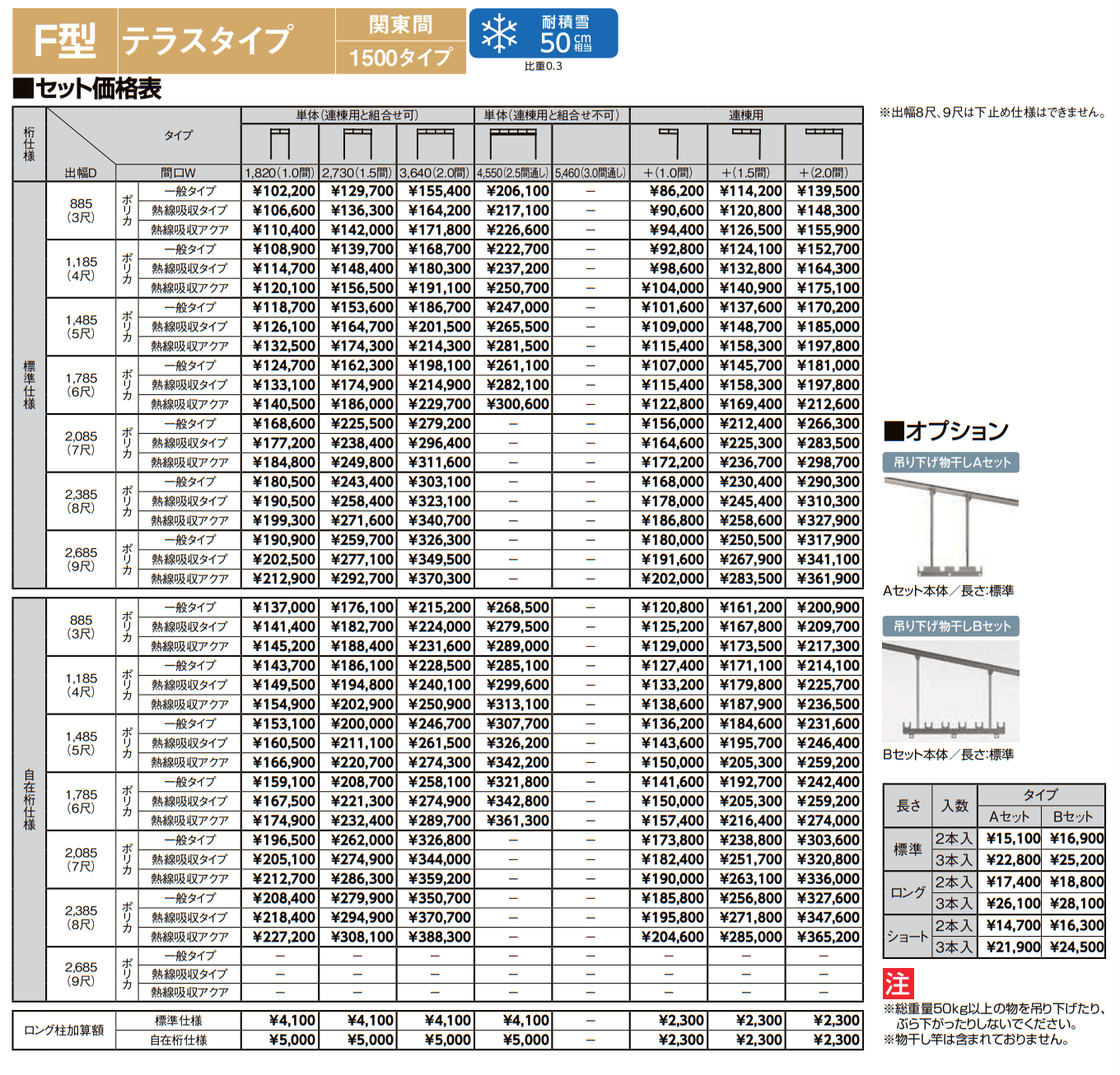 スピーネ F型 テラスタイプ 関東間【2022年版】_価格_2