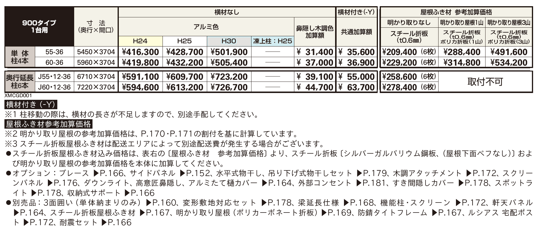 ジーポートPro 900タイプ 1台用(単体・奥行延長)_価格_1