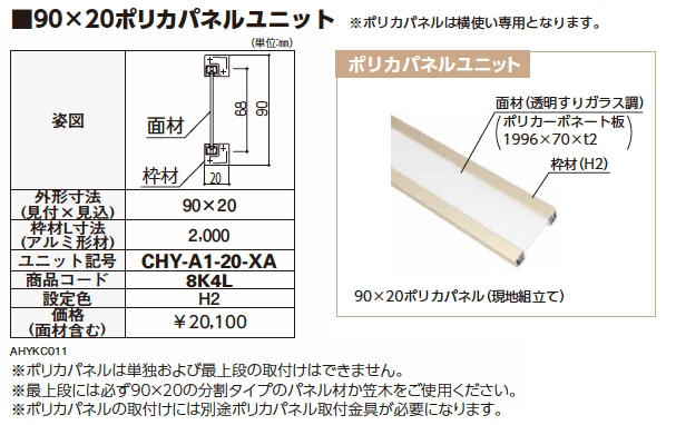 フェンス材・フェンス笠木 【2022年版】_価格_3