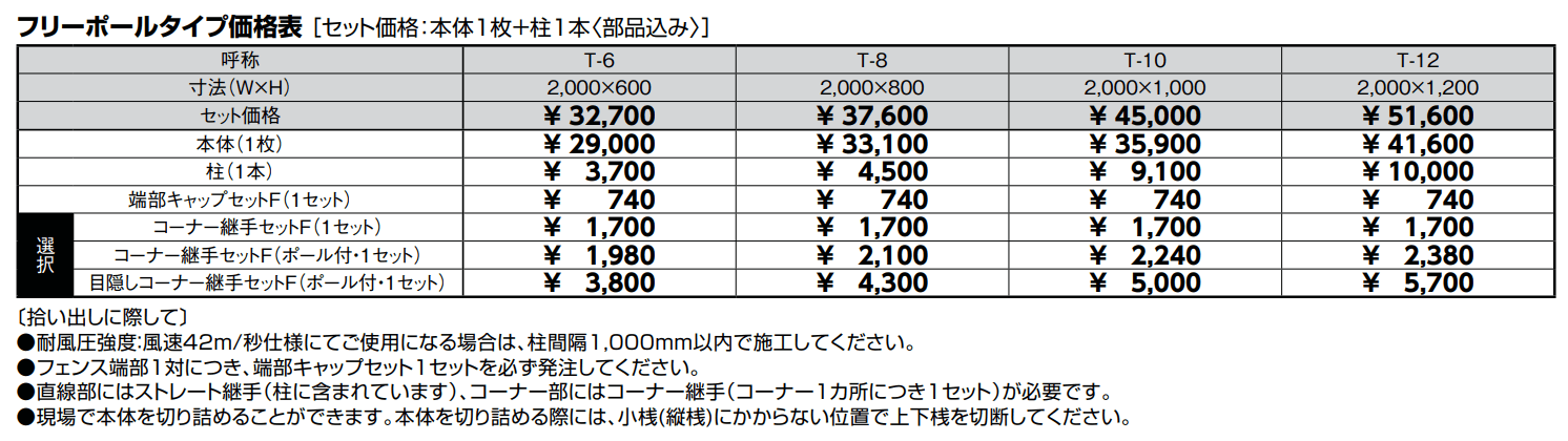 フェンスAB TR1型(縦格子①)【2022年版】_価格_1