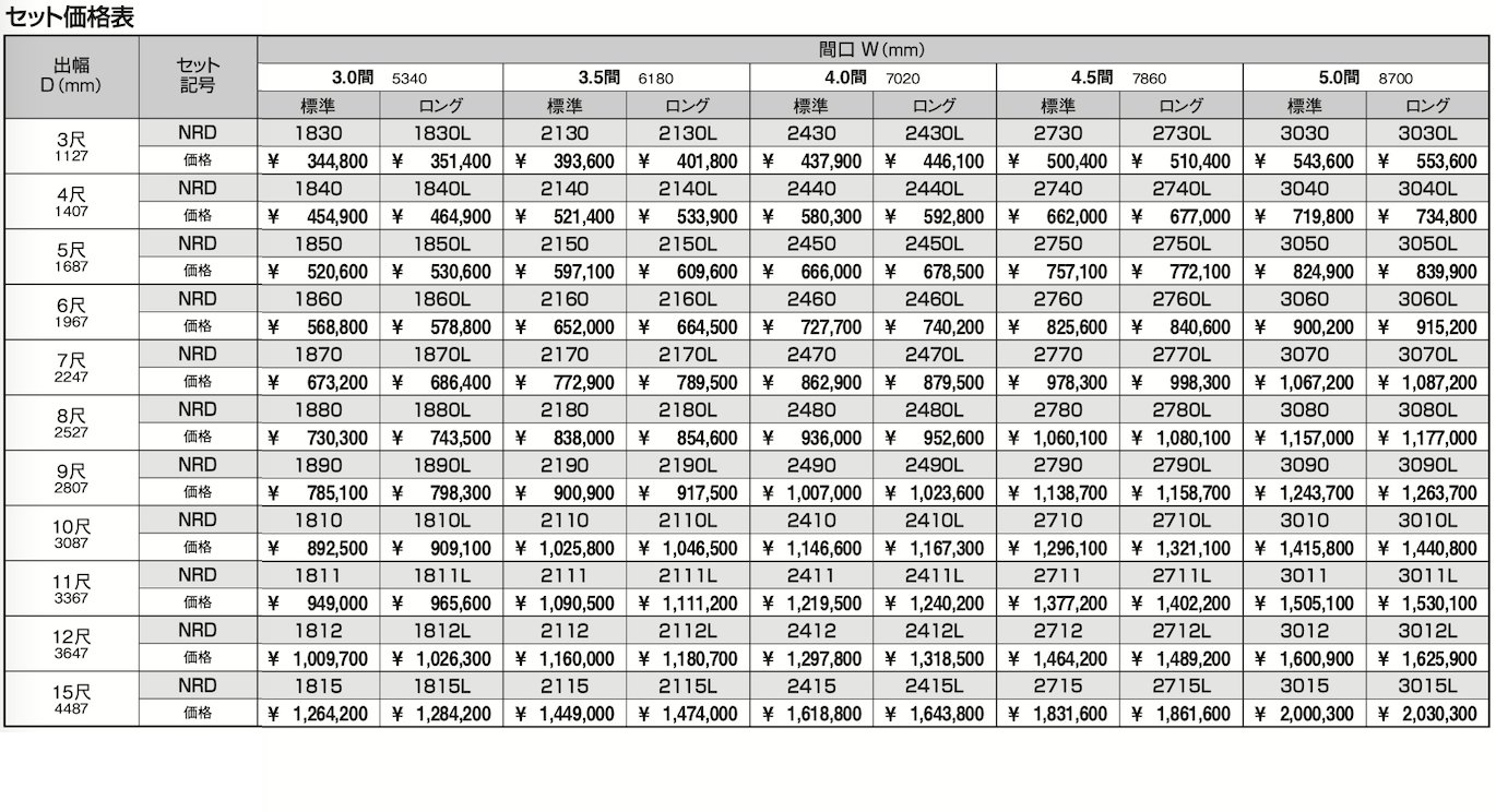 ラステラ (標準納まり/フロア本体 ダブルフレームタイプ) 【2022年版】_価格_3