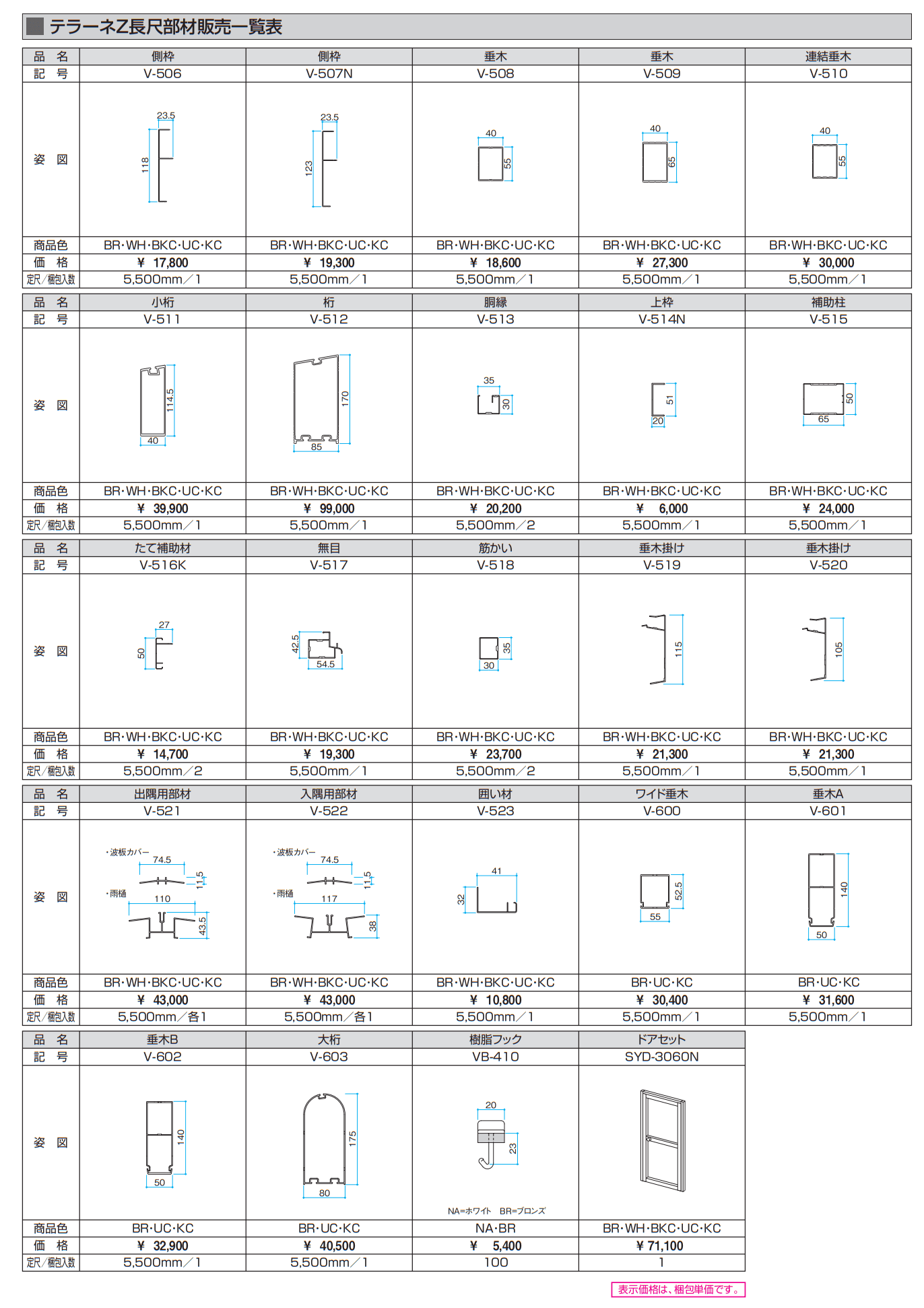 テラーネZ(特殊納まり 波板囲い 3000タイプ) 【2022年版】_価格_5