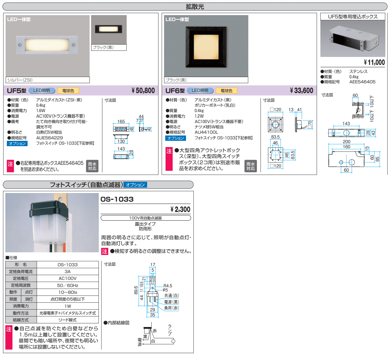 埋込光【2024年版】_価格_1